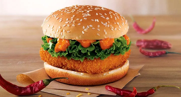 crispy paneer burger