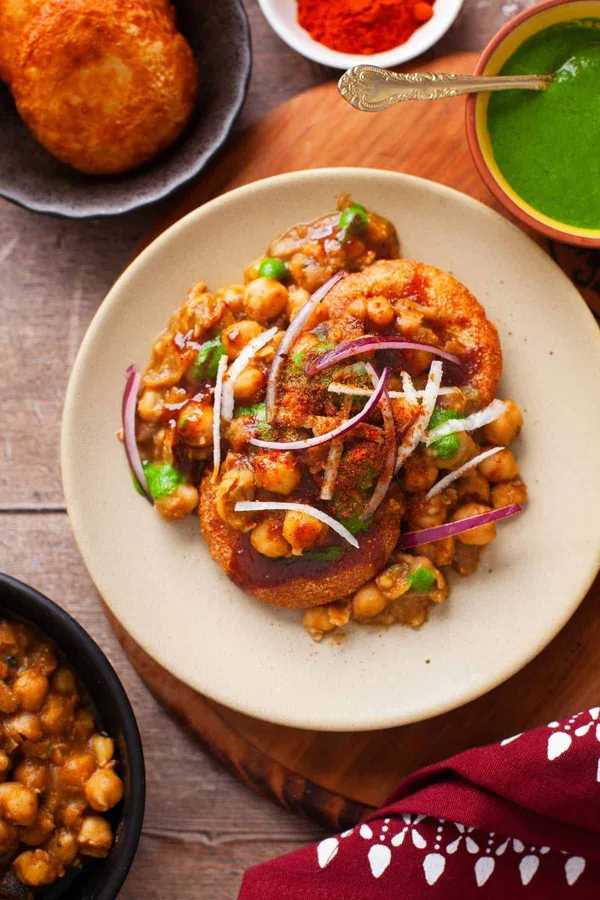 chole tikki chaat