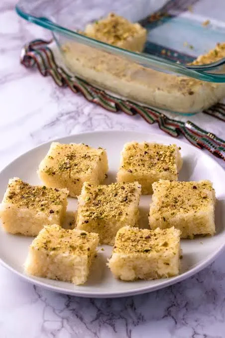 Mava coconut burfi